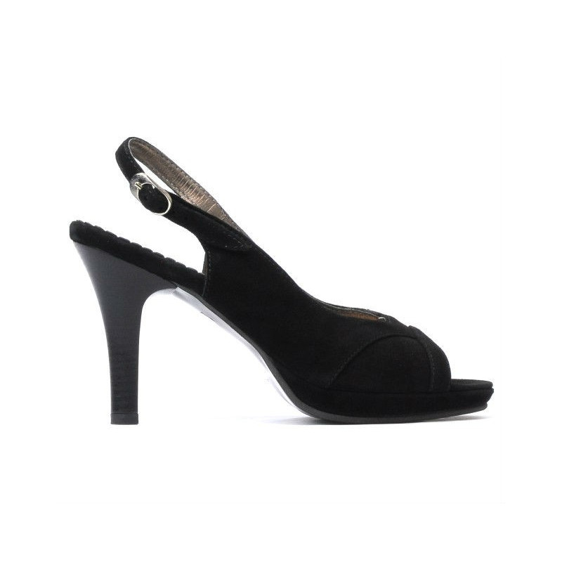 Sandales femme 1052 noir antilope