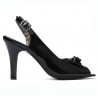 Sandales femme 1224 vernis noir