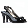 Sandales femme 1224 vernis noir