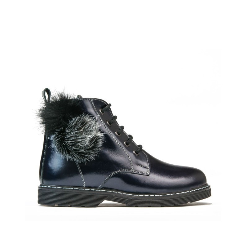 Bottes enfants 3010 vernis indigo