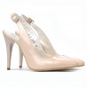 Sandales femme 1235 vernice ivoire