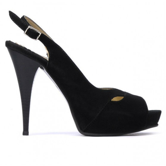 Sandales femme 1080 noir antilope