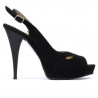 Sandales femme 1080 noir antilope