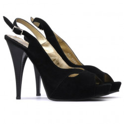 Sandales femme 1080 noir antilope