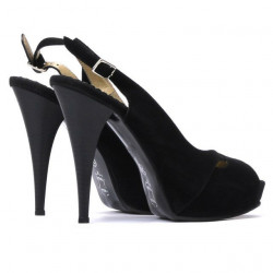 Sandales femme 1080 noir antilope