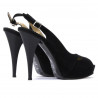 Sandales femme 1080 noir antilope