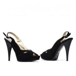Sandales femme 1080 noir antilope