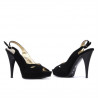 Sandales femme 1080 noir antilope