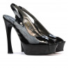 Sandales femme 1215 vernis noir
