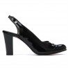 Sandales femme 1216 vernis noir