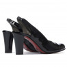 Sandales femme 1216 vernis noir