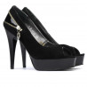 Sandales femme 1202 noir antilope+laque noir