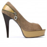 Sandales femme 1202 sable antilope combiné