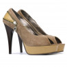 Sandales femme 1202 sable antilope combiné