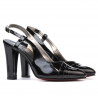 Sandales femme 1220 vernis noir