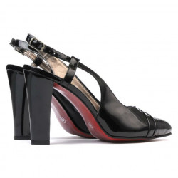 Sandales femme 1220 vernis noir