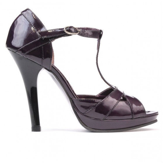 Sandales femme 1054 laqué violet