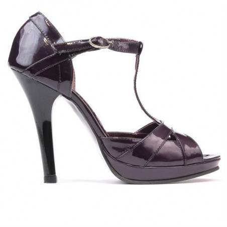 Sandales femme 1054 laqué violet
