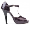 Sandales femme 1054 laqué violet