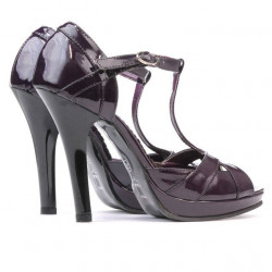 Sandales femme 1054 laqué violet