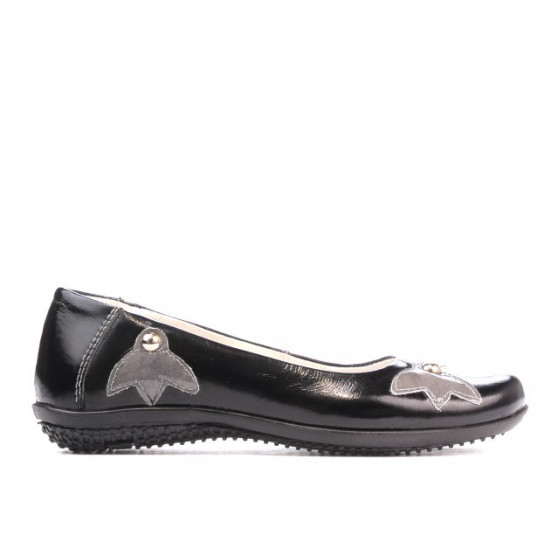 Chaussures enfants 117 vernis noir+gris Chaussures enfants 117 vernis noir+gris