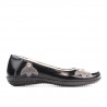 Chaussures enfants 117 vernis noir+gris