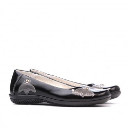 Chaussures enfants 117 vernis noir+gris
