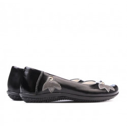 Chaussures enfants 117 vernis noir+gris