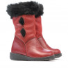 Bottes enfants petits 24c bordeaux+noir