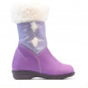 Bottes enfant petites 24c violet+blanc