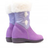 Bottes enfant petites 24c violet+blanc