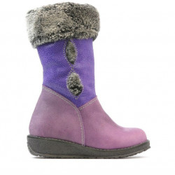 Bottes enfants petits 24c tuxon violet combiné