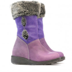 Bottes enfants petits 24c violet combiné
