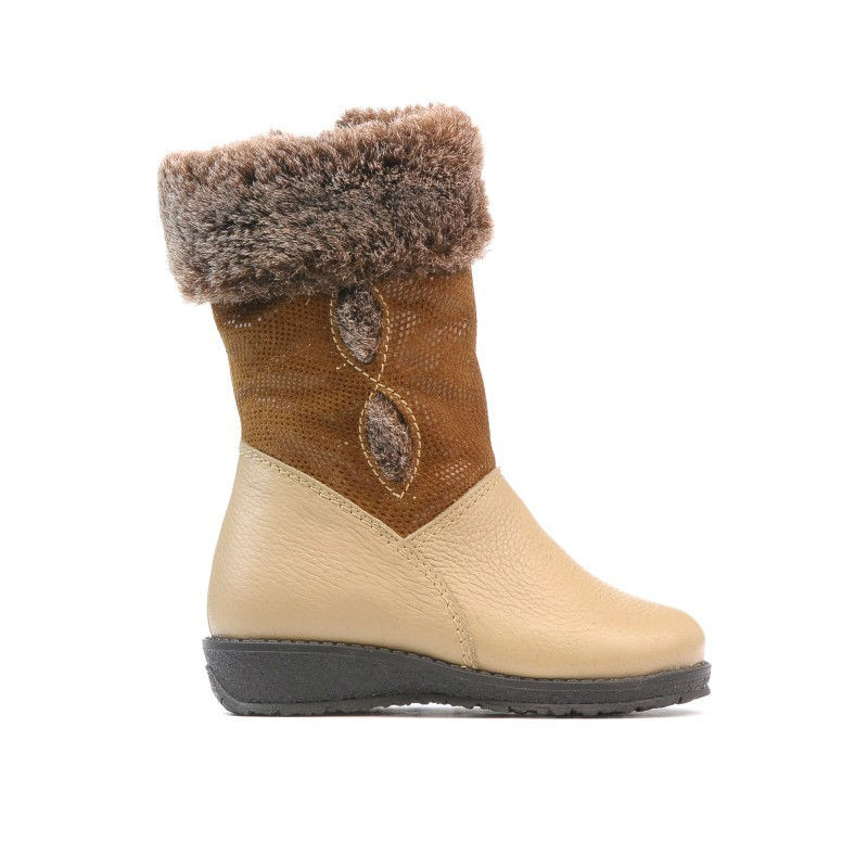 Bottes petits enfants 24c beige combiné
