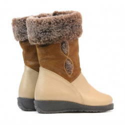 Bottes petits enfants 24c beige combiné