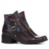 Bottes femme 3319 bordeaux pastel
