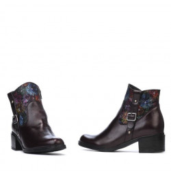 Bottes femme 3319 bordeaux pastel