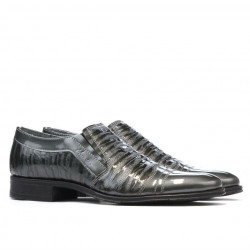 Chaussures élégantes adolescents 389 vernis gris combiné