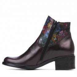 Bottes femme 3319 bordeaux pastel