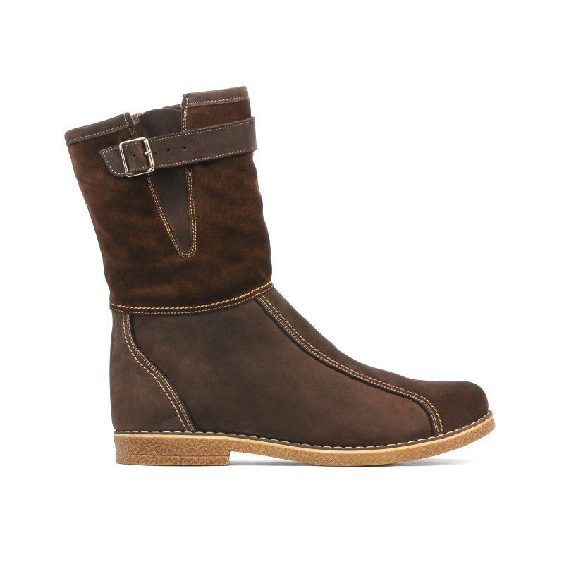 Bottes femme 3249 bufo café combiné