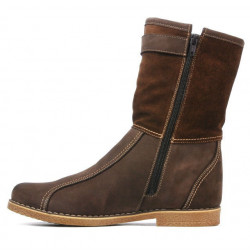 Bottes femme 3249 bufo café combiné