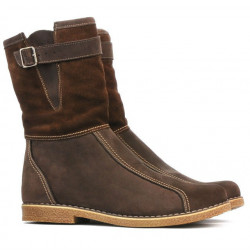 Bottes femme 3249 bufo café combiné