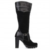 Bottes femme 1140 noir antelope combiné