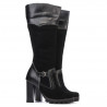 Bottes femme 1140 noir antelope combiné