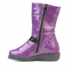 Bottes enfant petits 23c vernis noir+violet