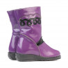 Bottes enfant petits 23c vernis noir+violet