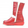 Bottes pour petits enfants 23c rouge+blanc