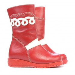 Bottes pour petits enfants 23c rouge+blanc