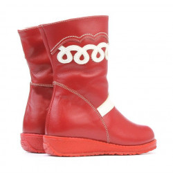 Bottes pour petits enfants 23c rouge+blanc