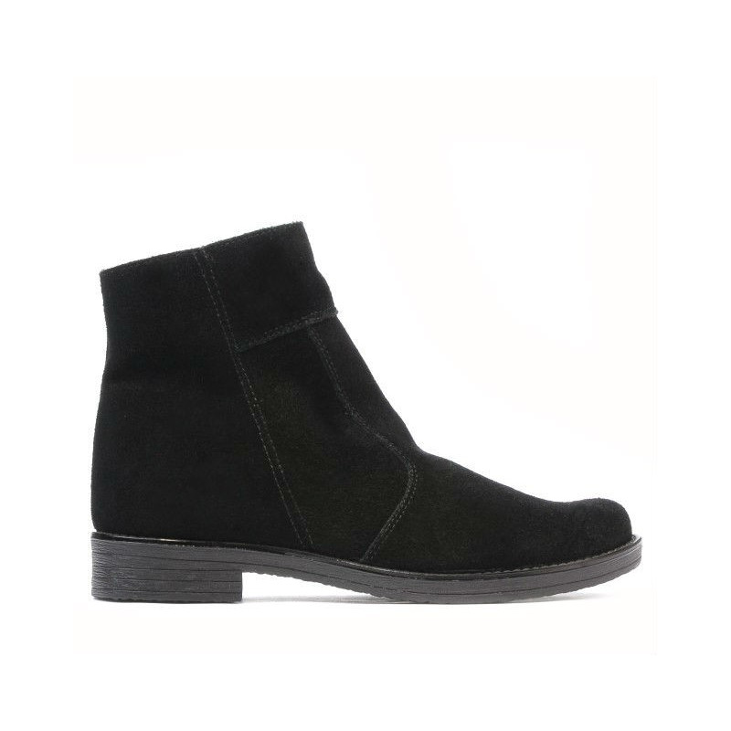 Bottes adolescents 452 noir velours